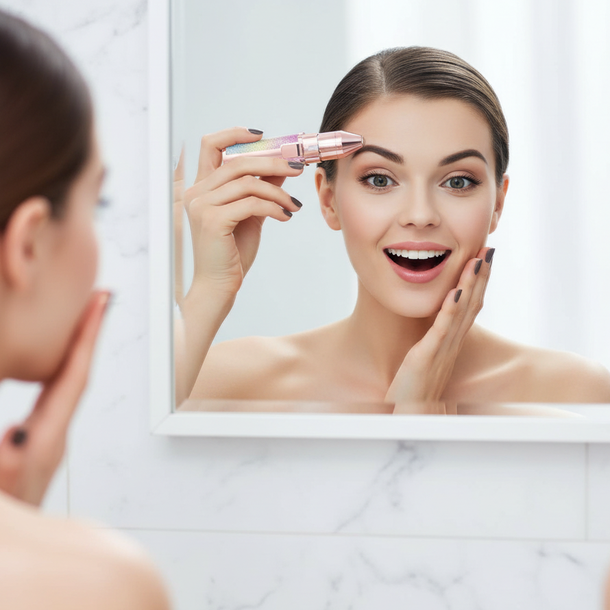 Depiladora Facial y de Cejas 2 en 1