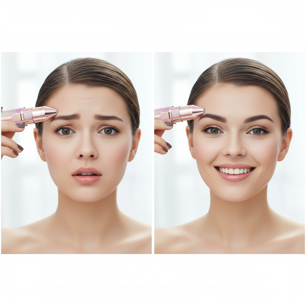 Depiladora Facial y de Cejas 2 en 1