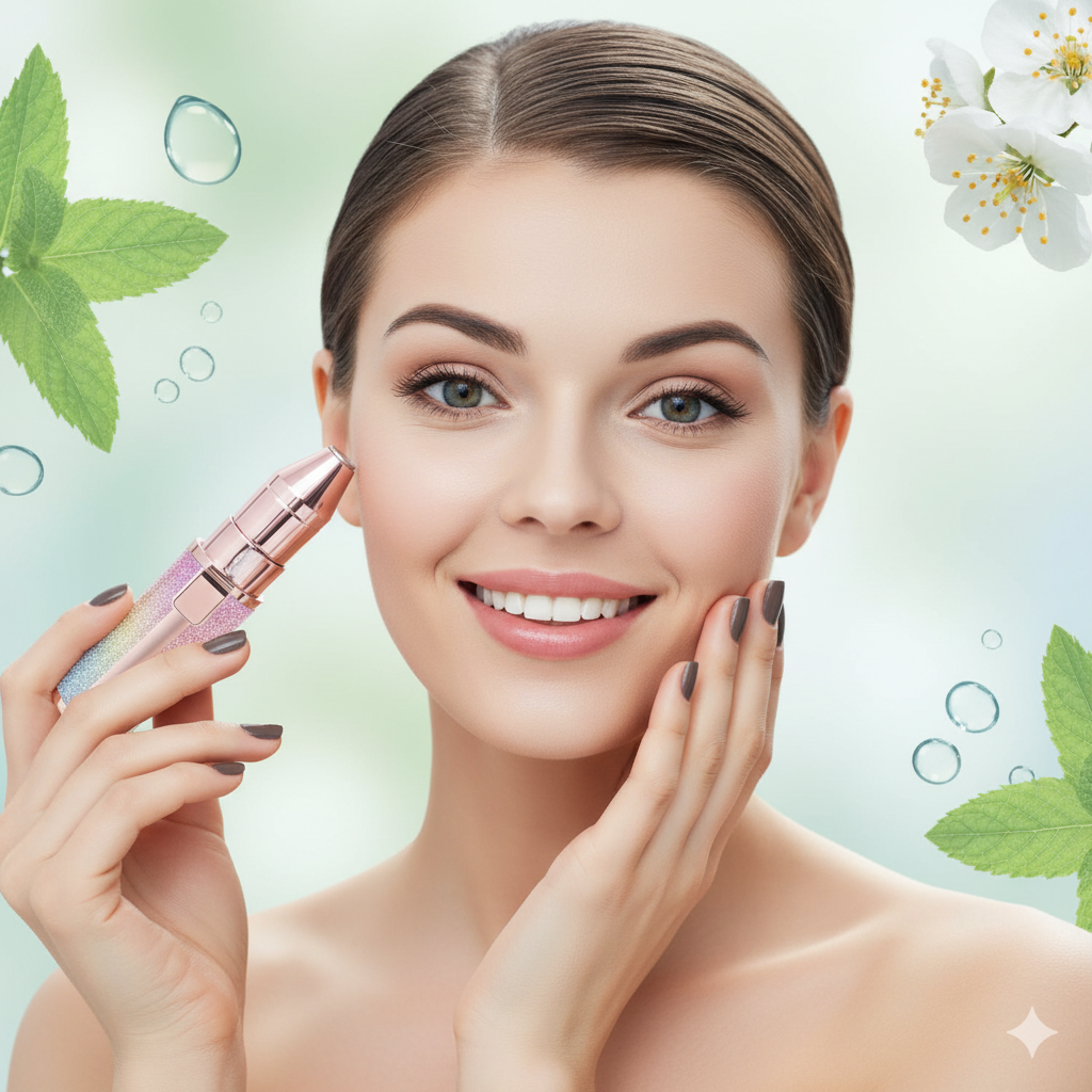 Depiladora Facial y de Cejas 2 en 1